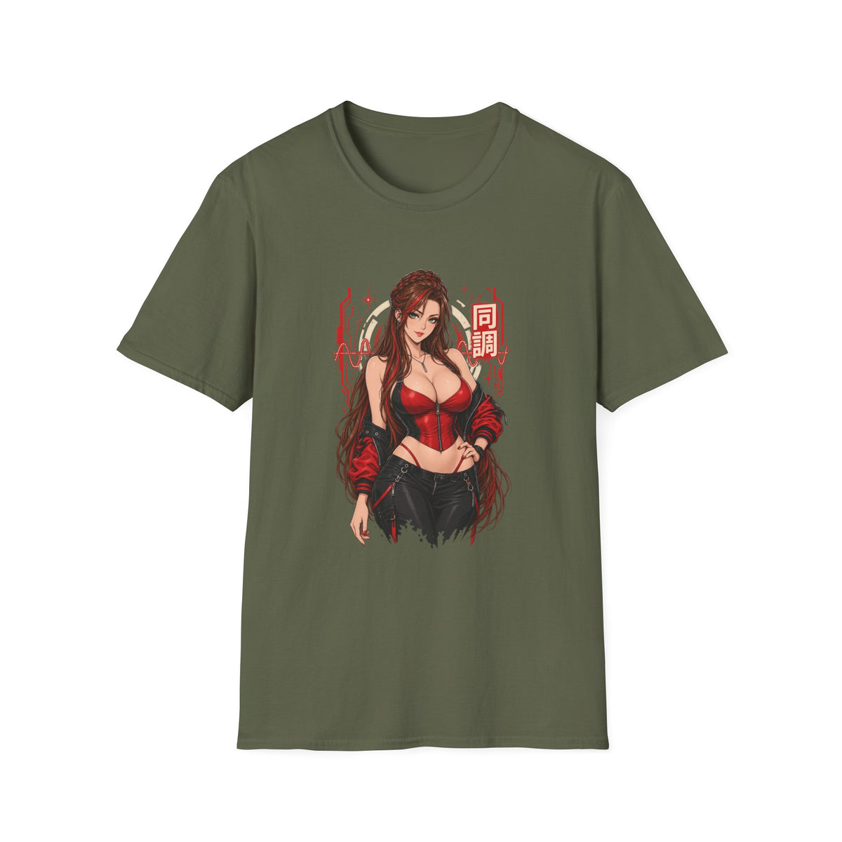 Jenny | Sexy Anime Pin Up Girl | Waifu Graphic T-Shirt