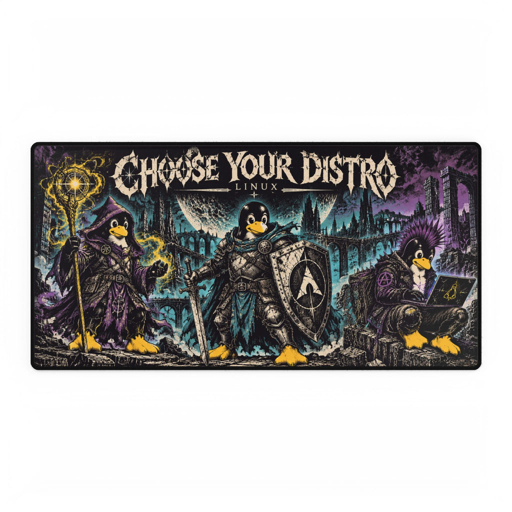 Choose Your Distro Linux Desk Mat | Gaming/Developer Mouse Pad