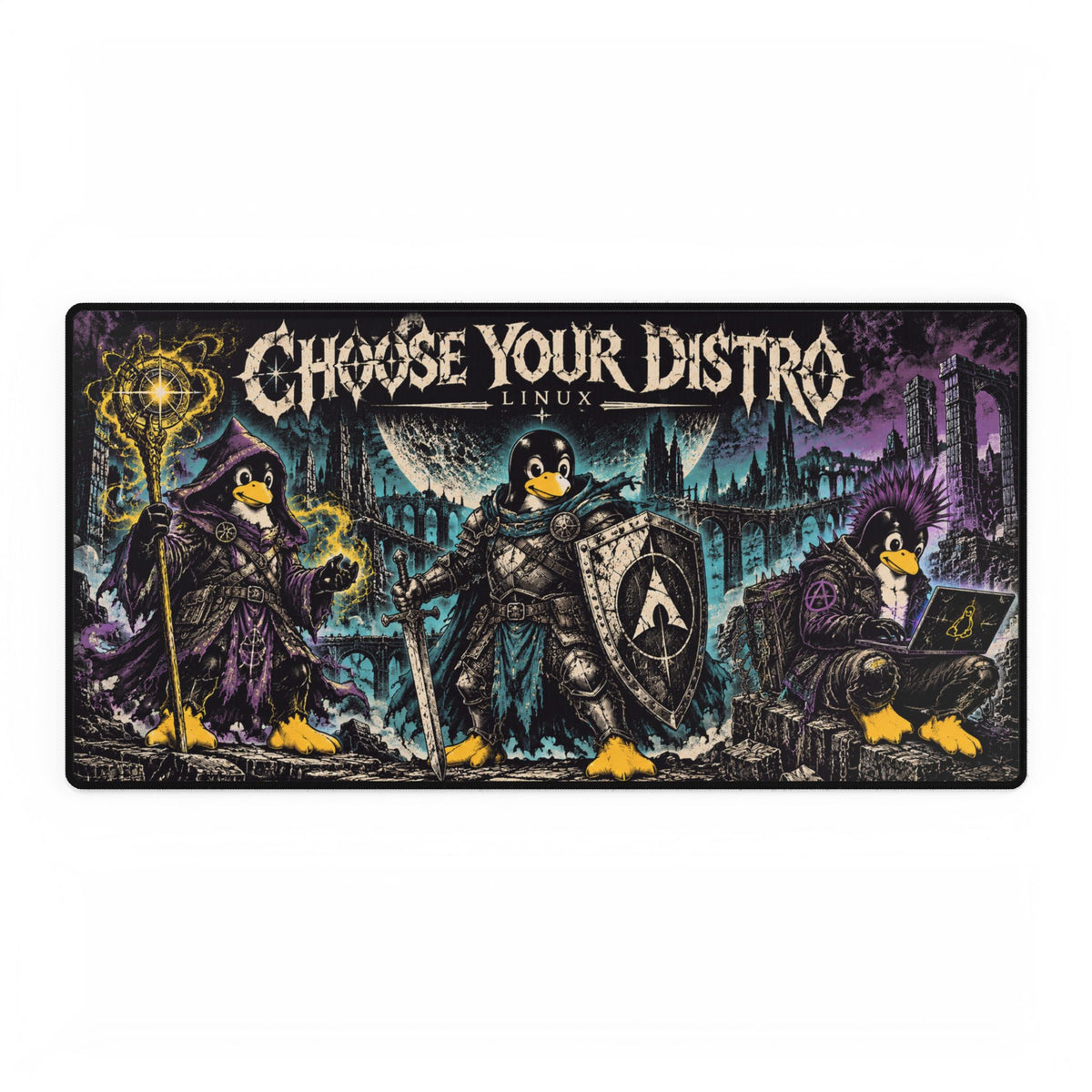 Choose Your Distro Linux Desk Mat | Gaming/Developer Mouse Pad