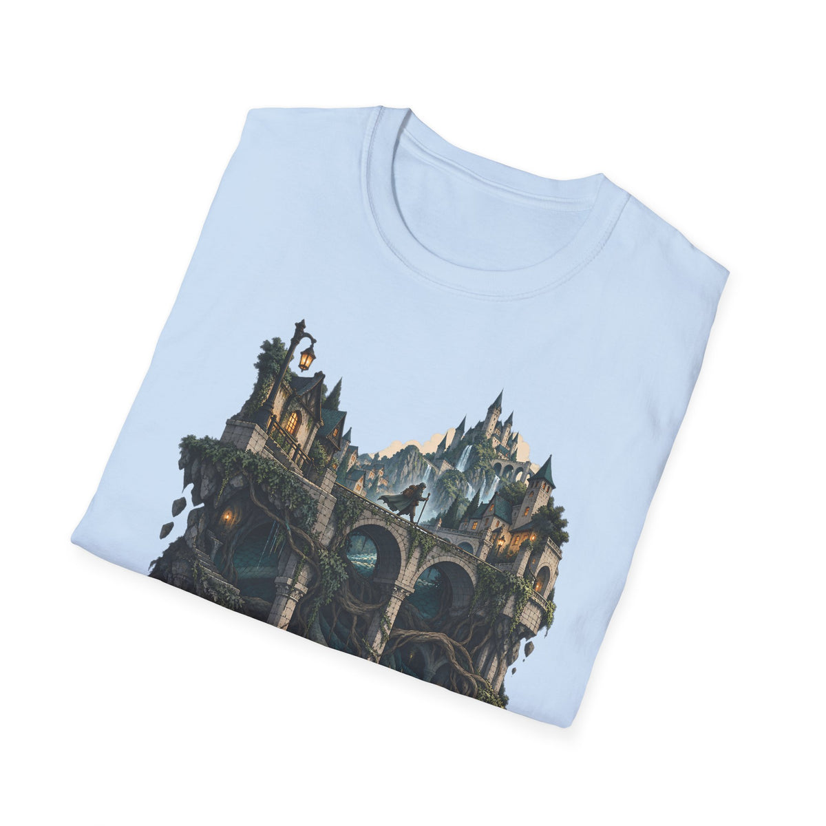 Quests and Adventures | Japanese Style | Anime Fantasy Dragon Castle T Shirt