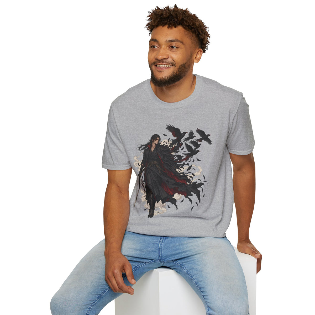 Dark Samurai | Raven Warrior Spirit | Graphic T Shirt