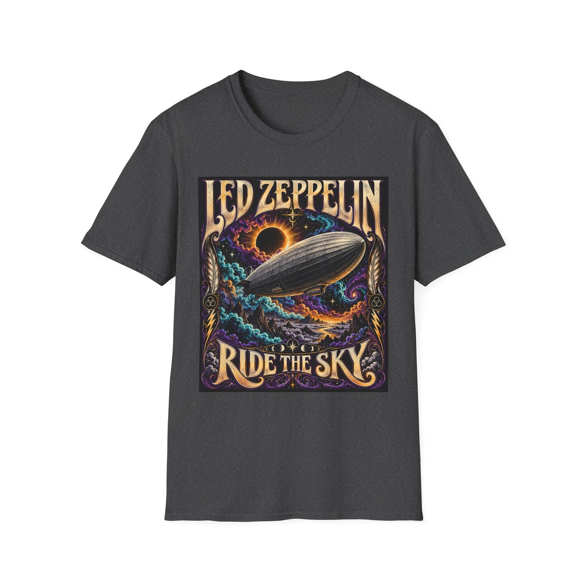 Led Zeppelin "Ride the Sky" Graphic T‑Shirt — Classic Rock Band Tee