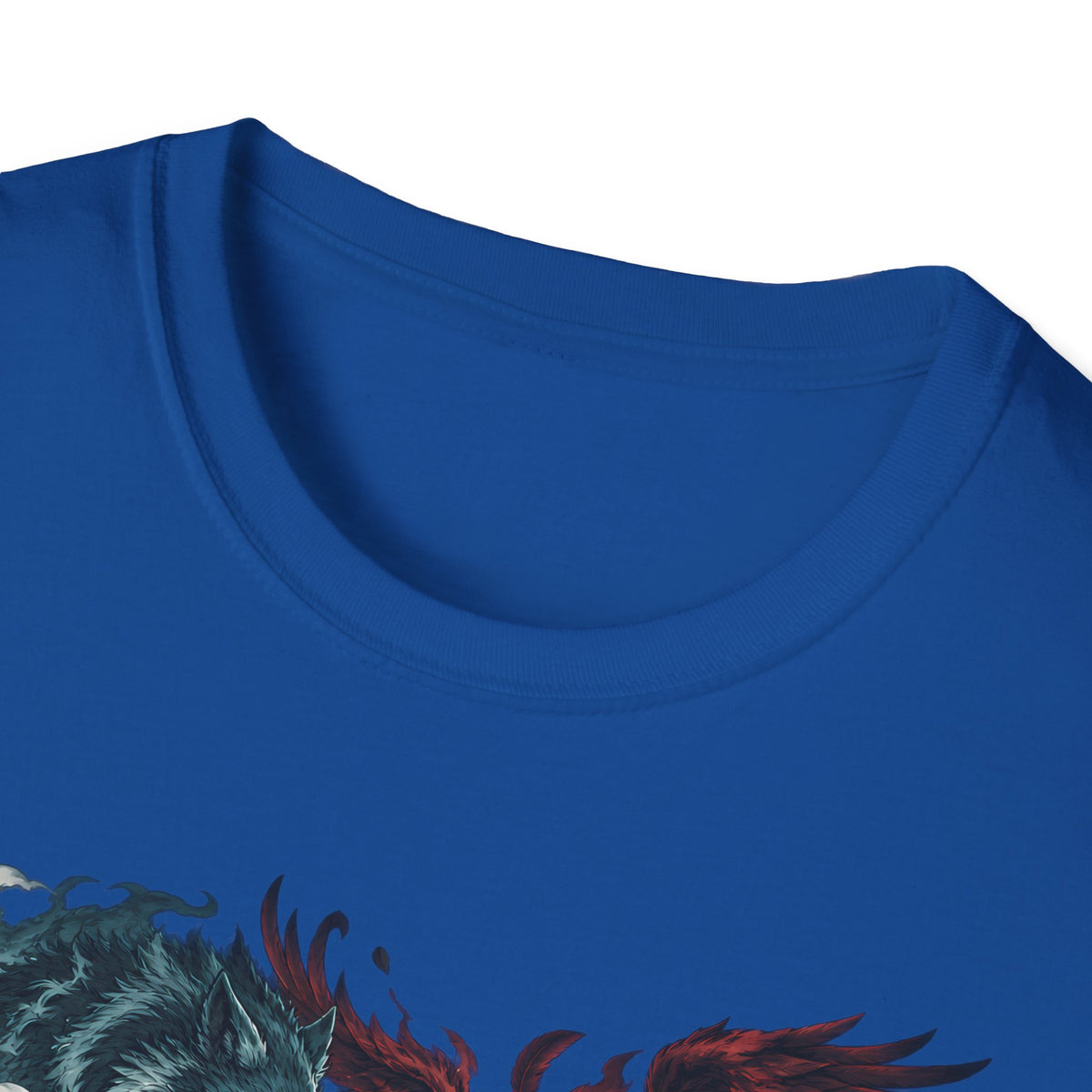 Yin Yang | Wolf Demon vs Phoenix | Japanese Anime Ninja T Shirt
