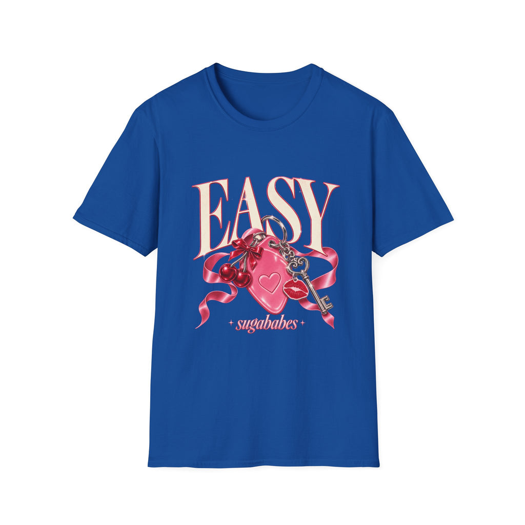 Sugababes | Easy Lockheart Pink Key & Heart Graphic T Shirt