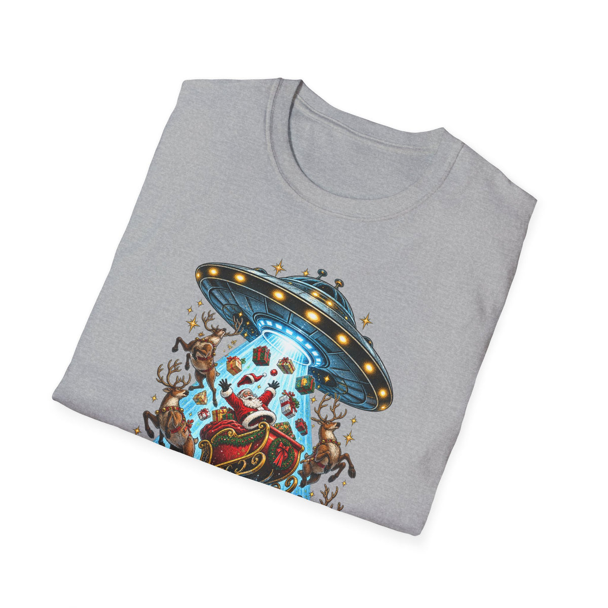 UFO Christmas | Season’s Greetings Earthlings UFO Christmas T-Shirt