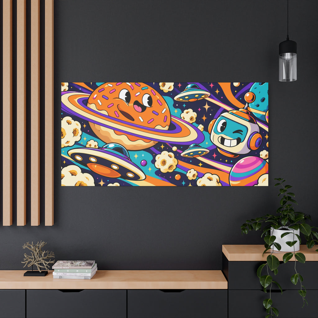 Wall art | Cosmic Snack: Surreal Space Pop Art Print
