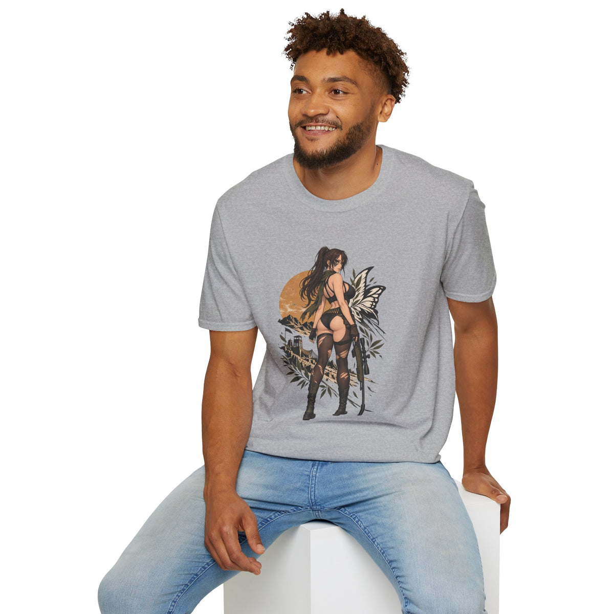 Metal Gear | Quiet | Sexy Pin Up Fantasy Sniper Girl T-Shirt