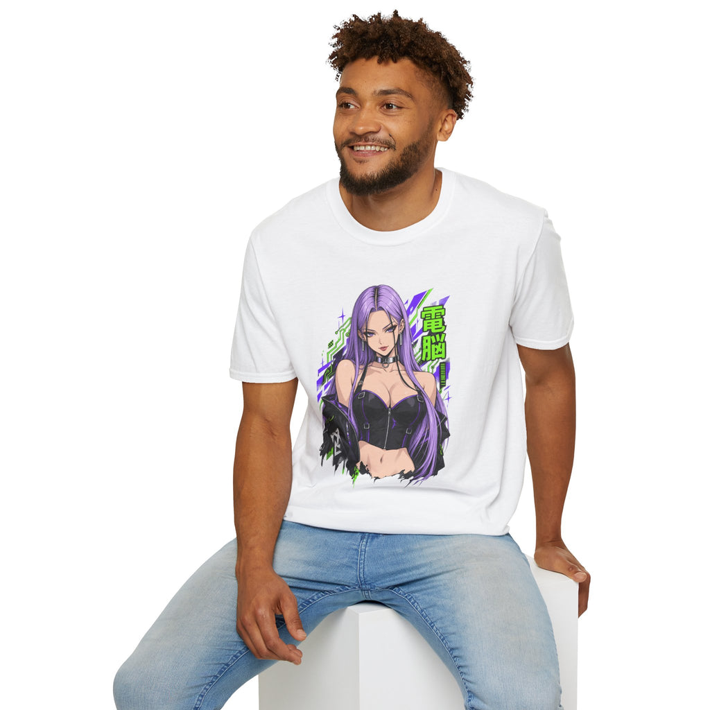 Violet | Anime Cyber Sexy Pin Up Girl T-Shirt