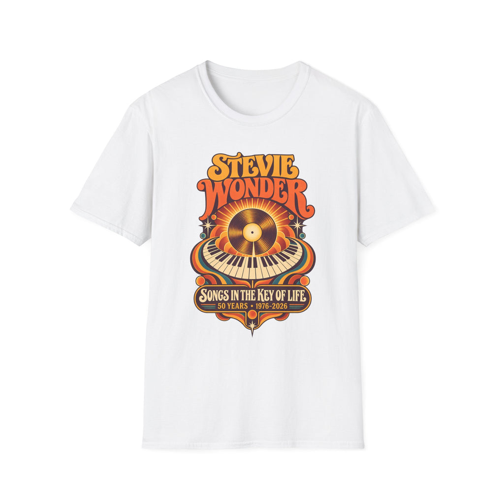 Stevie Wonder Retro Vinyl Tee - Songs In The Key Of Life Graphic T-Shirt
