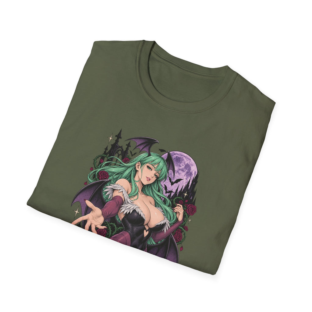 Morrigan | Sexy Succubus Pin Up Girl | Gothic Sorceress Halloween Gamer T-Shirt
