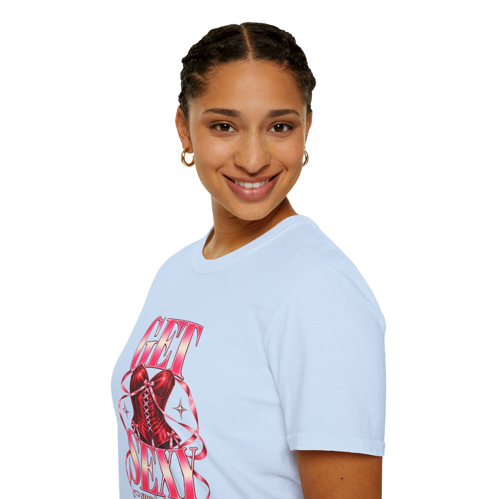 Get Sexy | Sugababes | Corset Retro Pink Y2K Vibe Graphic T Shirt