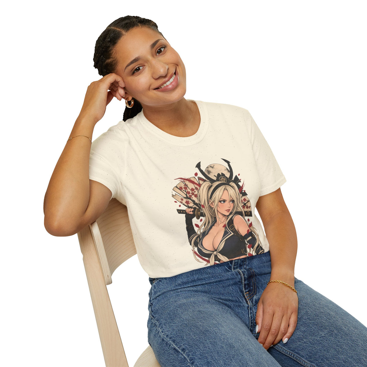 Babydoll | Samurai Anime Sexy Pin Up Girl Graphic T-Shirt