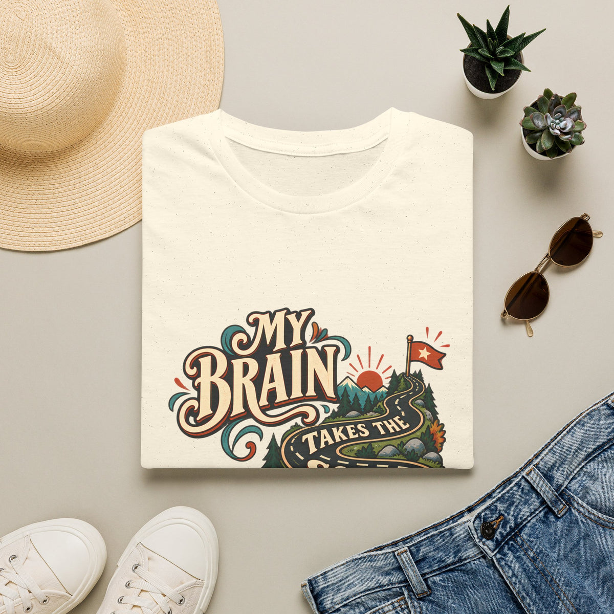 The Scenic Route | A Beautifully Different Mind | Neurodivergent Shirt