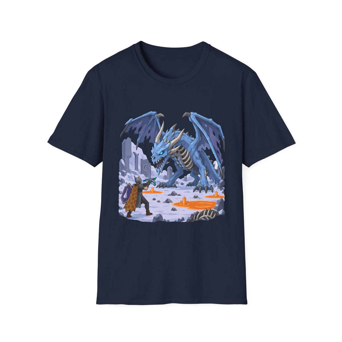 Vorkath Blue Ice Dragon T-Shirt - Fantasy Dragon Graphic Tee