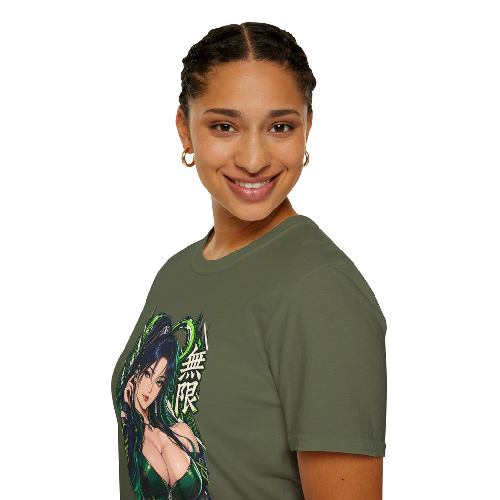 Infinity | Sexy Anime Ninja Pin Up Woman Graphic T-Shirt