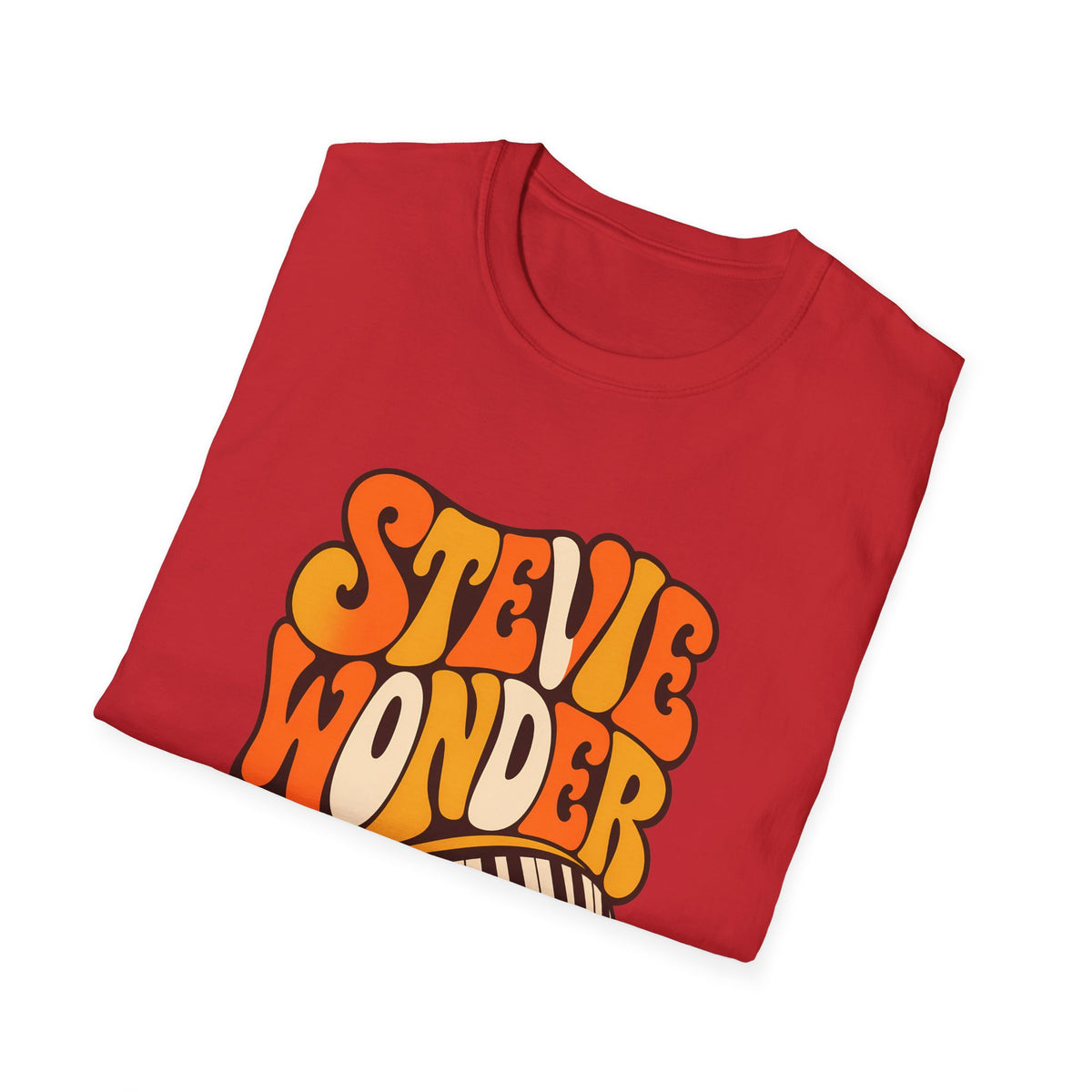 Stevie Wonder Piano Psychedelic Retro Band T-Shirt