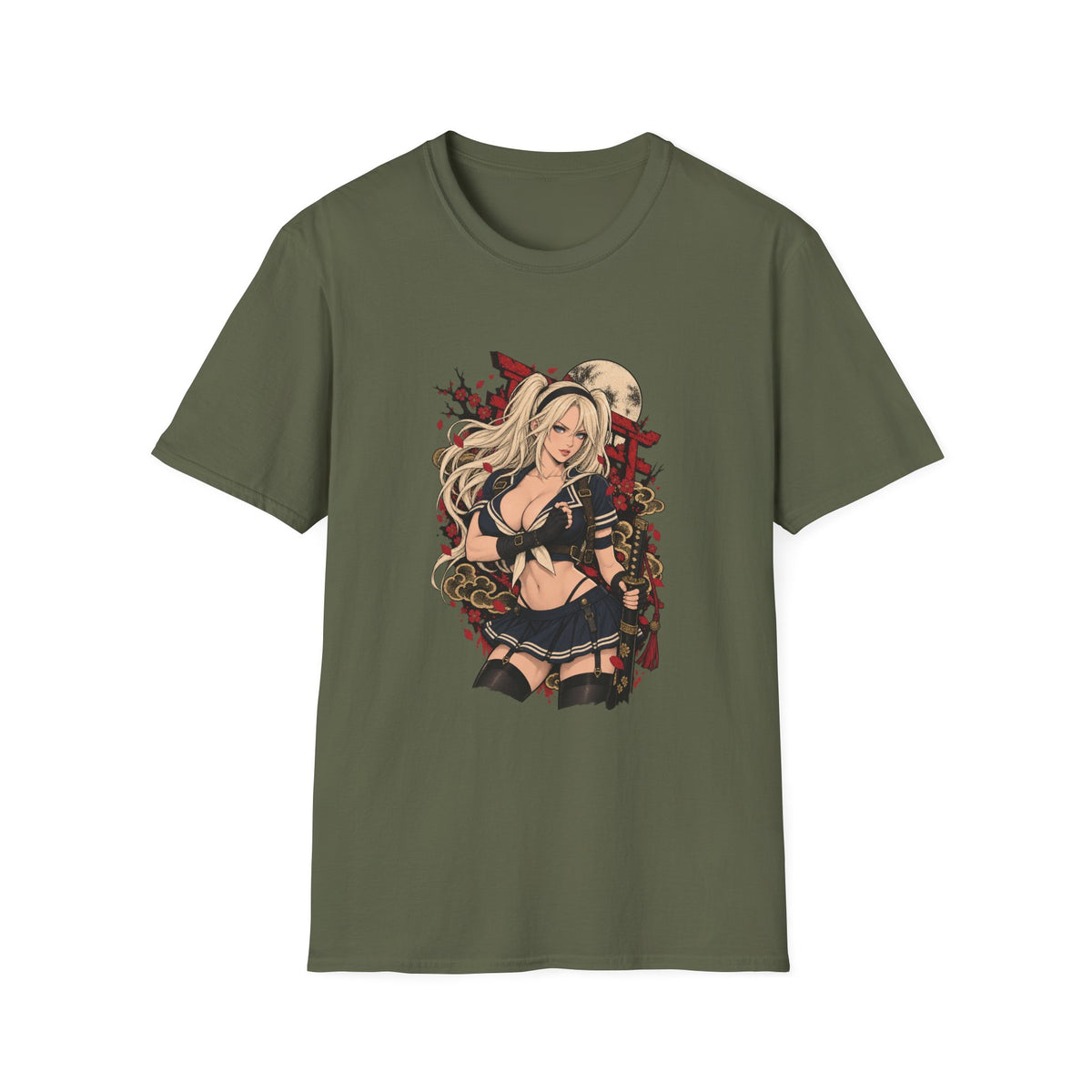 Babydoll | Pinup Japanese Anime Samurai Girl | Sucker Punch T-Shirt