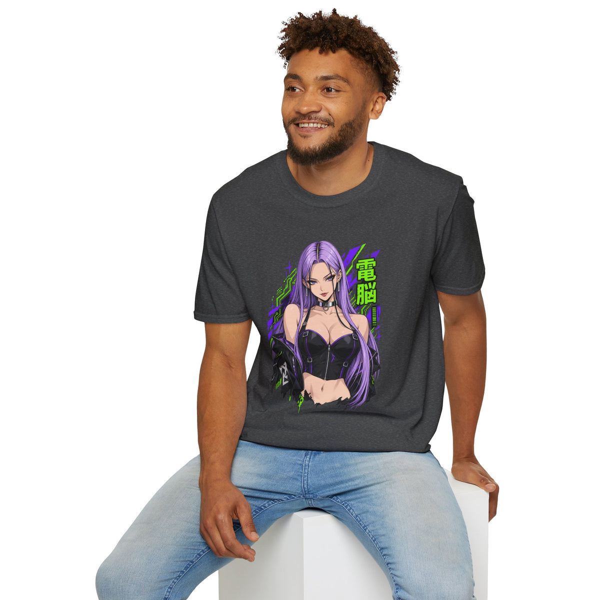 Violet | Anime Cyber Sexy Pin Up Girl T-Shirt
