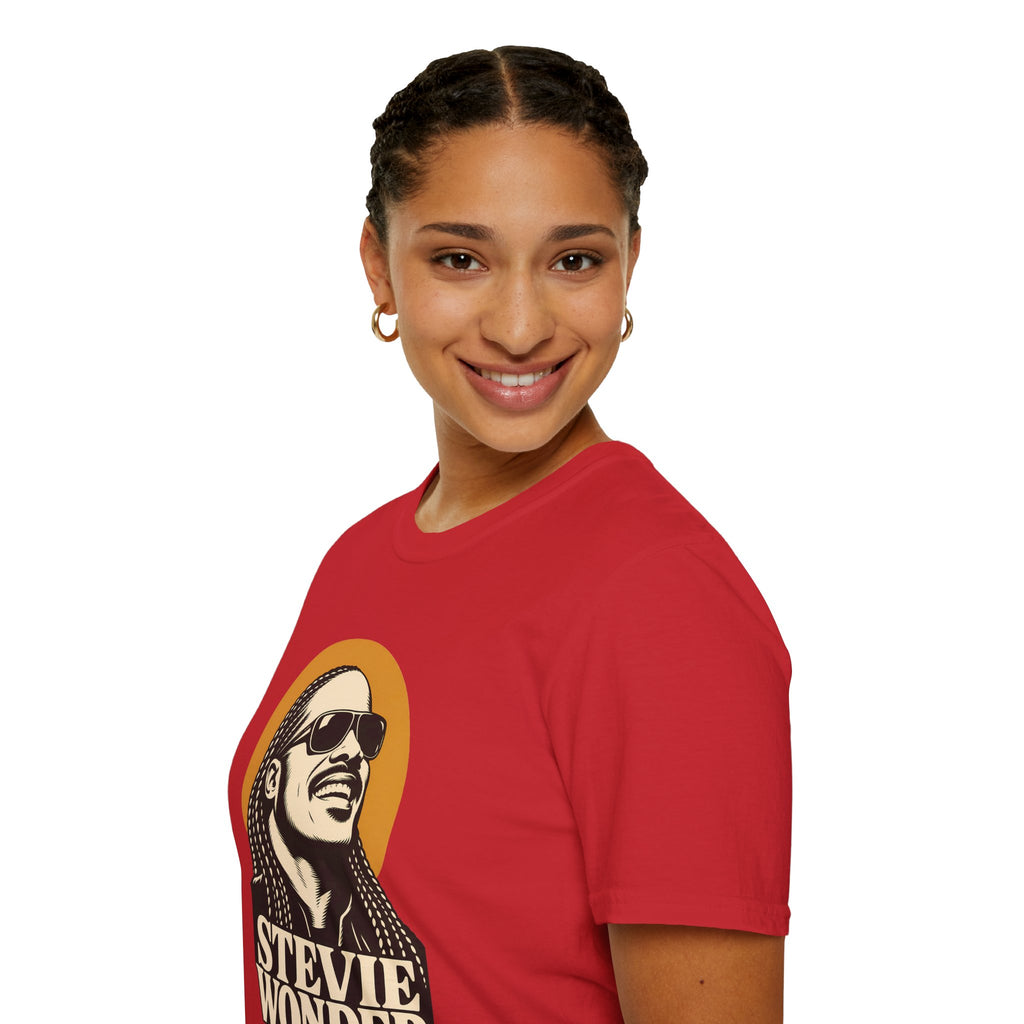 Stevie Wonder Graphic T-Shirt - Retro Soul Music Tee