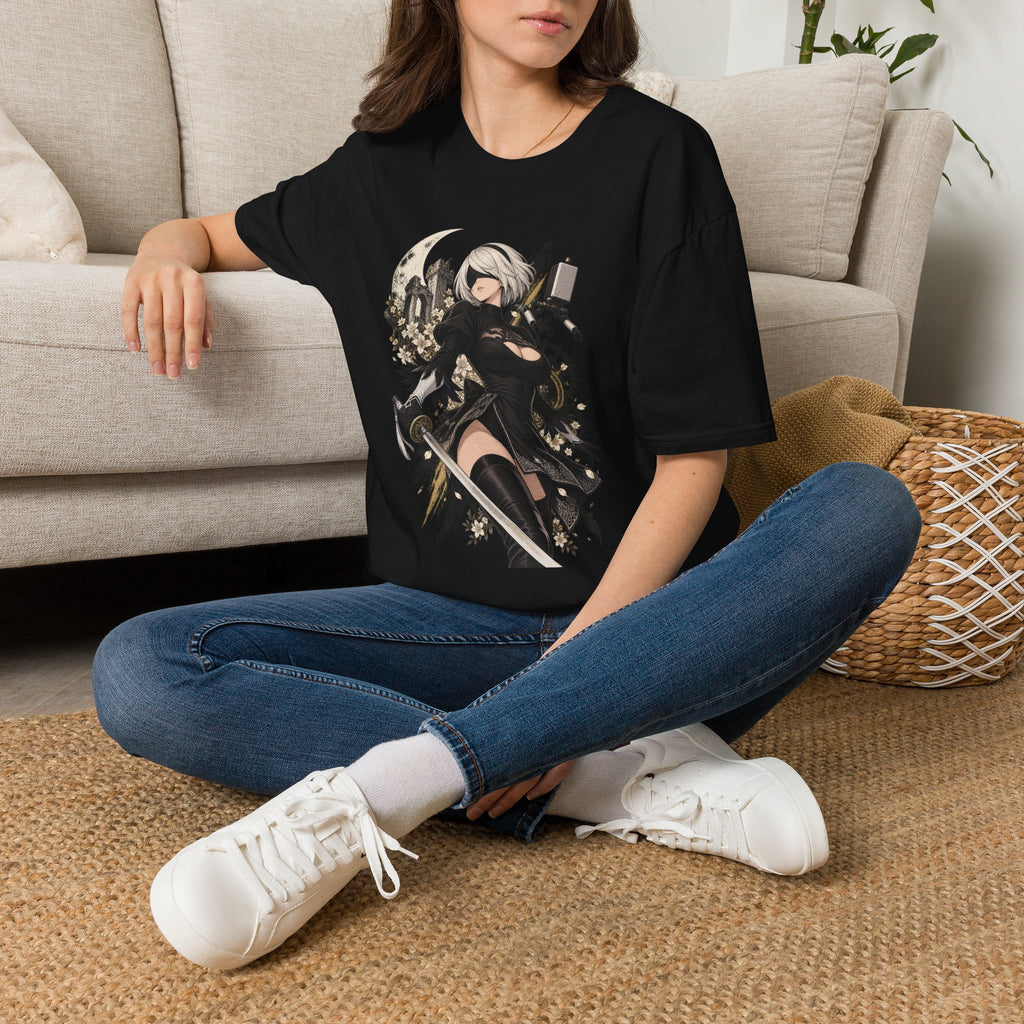 2B | Nier Automata | Anime Swordgirl Pin Up T-Shirt