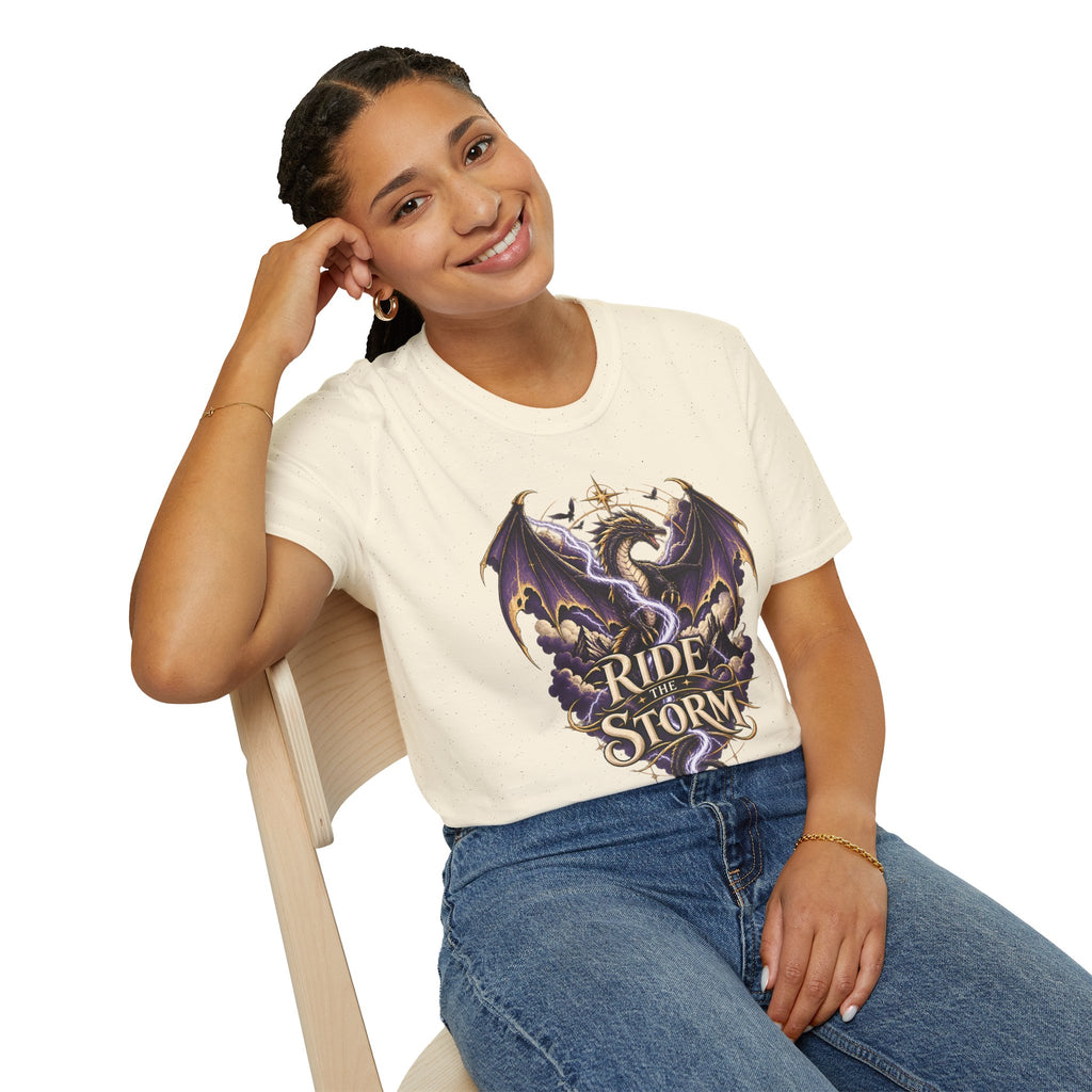 Ride the Storm | Fourth Wing Book Inspired Dragon T Shirt
