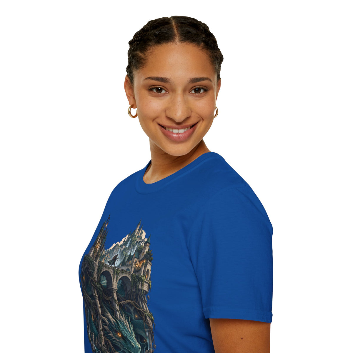 Quests and Adventures | Japanese Style | Anime Fantasy Dragon Castle T Shirt