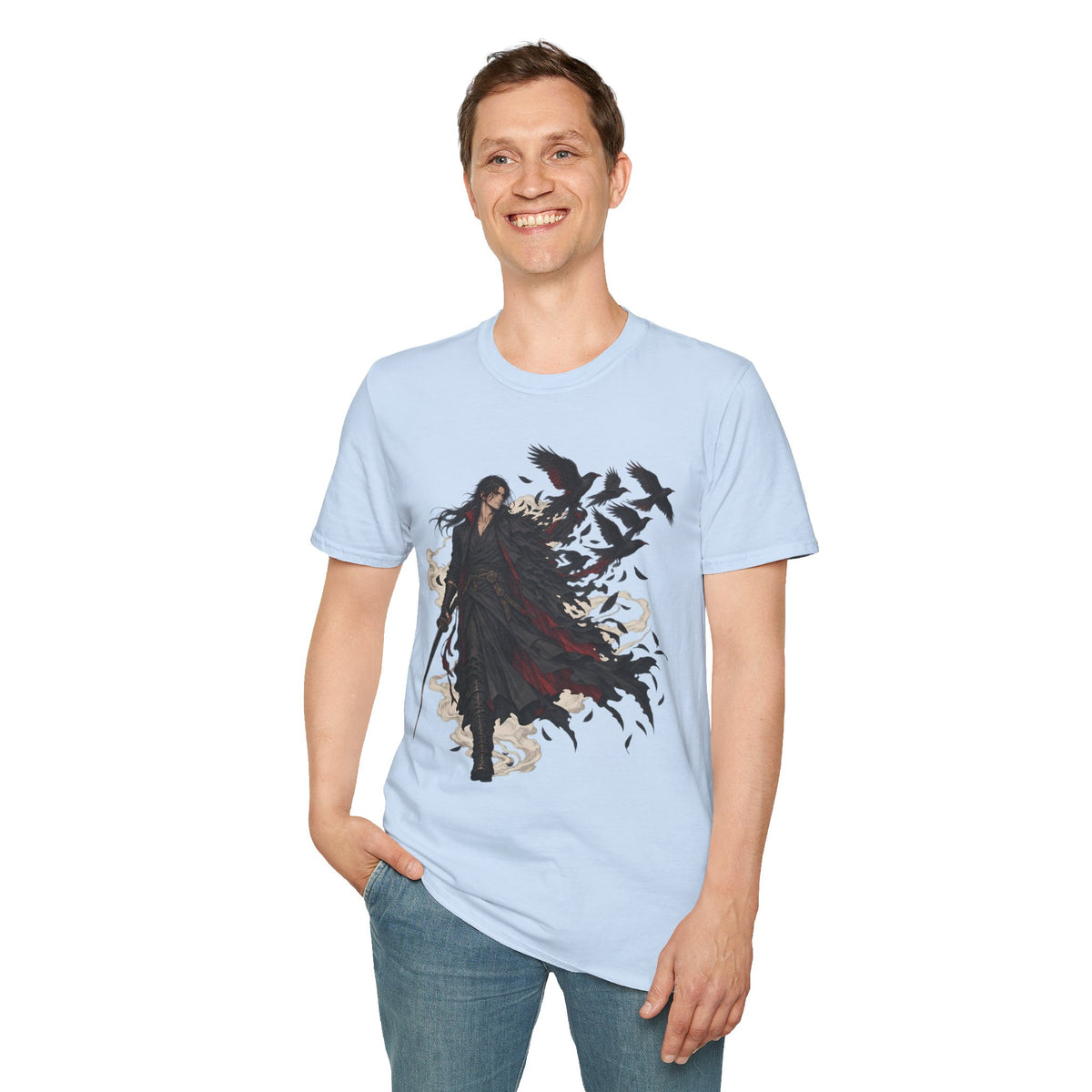 Dark Samurai | Raven Warrior Spirit | Graphic T Shirt