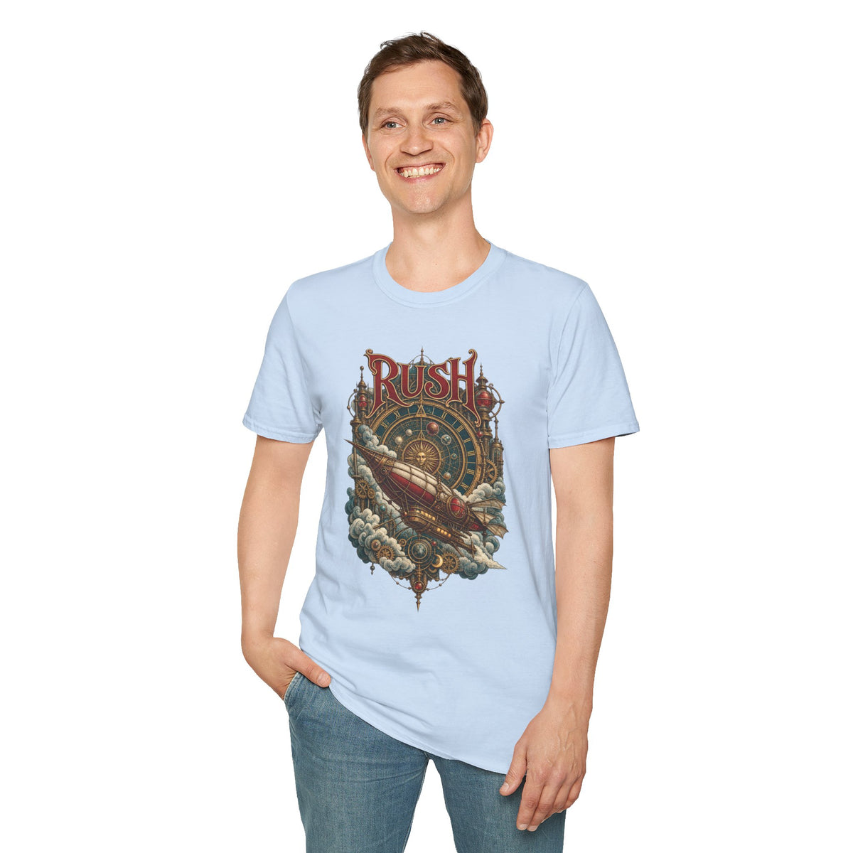 Rush | Clockwork Flight | Prog Band Airship T-Shirt