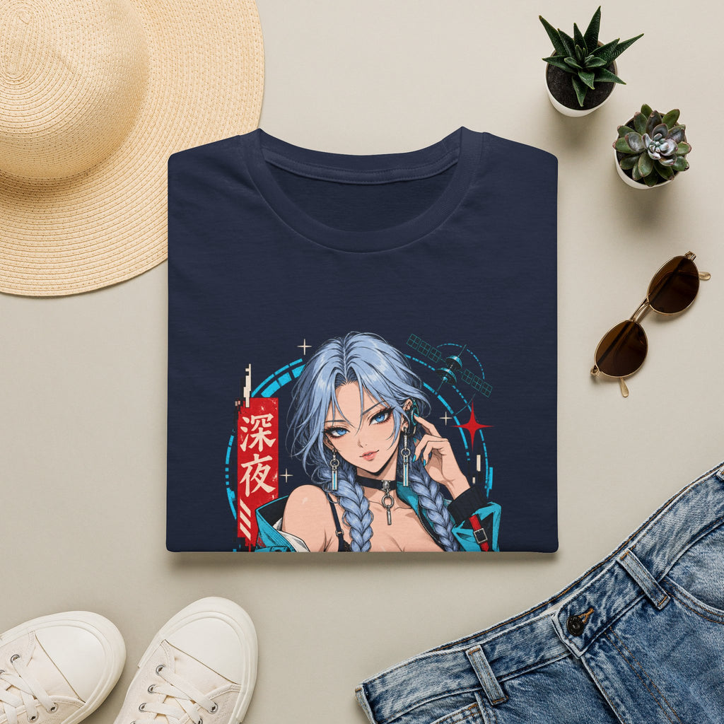 Ice | Sexy Anime Cyber Pin Up Girl Graphic T-Shirt