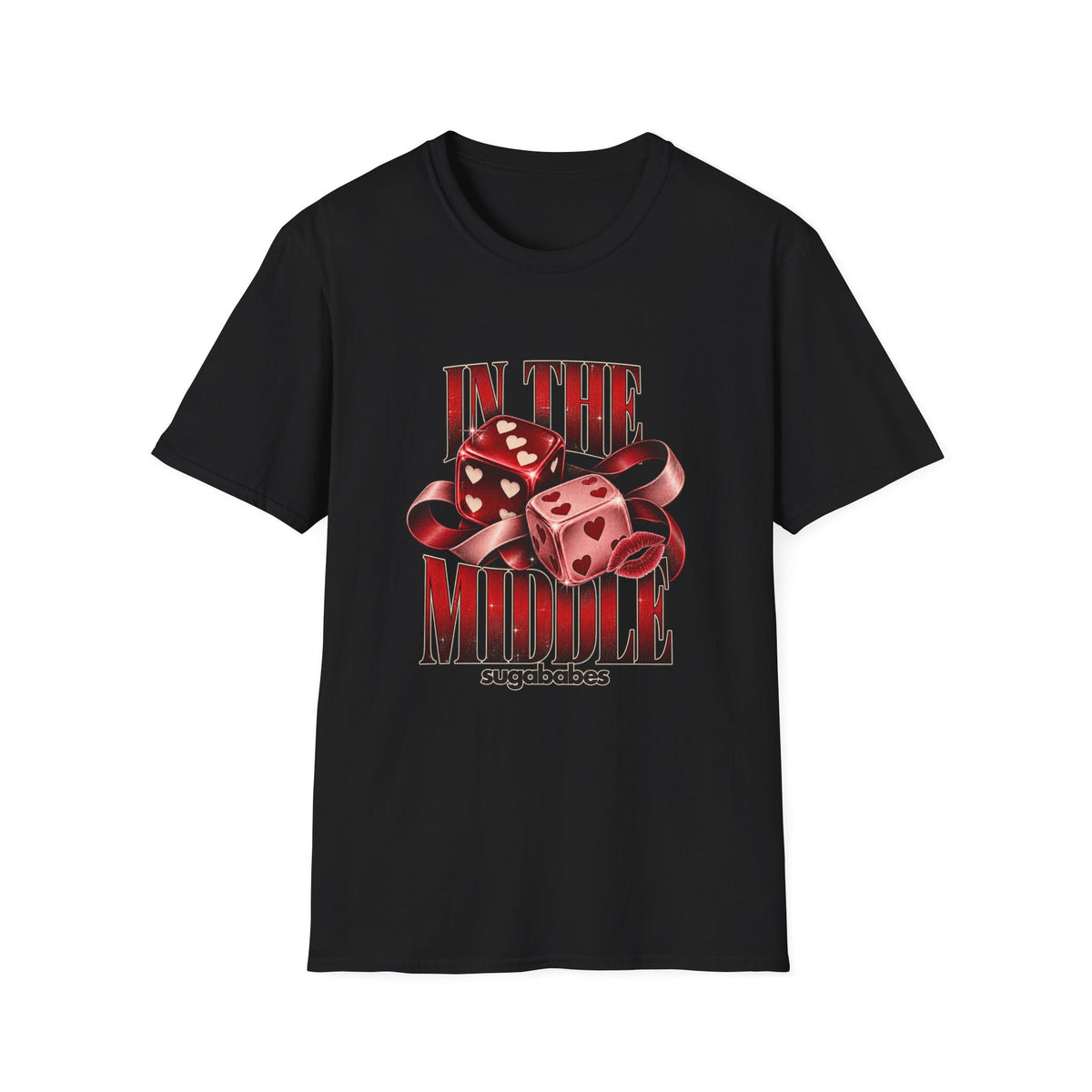 In The Middle | Sugababes | Retro Red Dice Graphic T Shirt