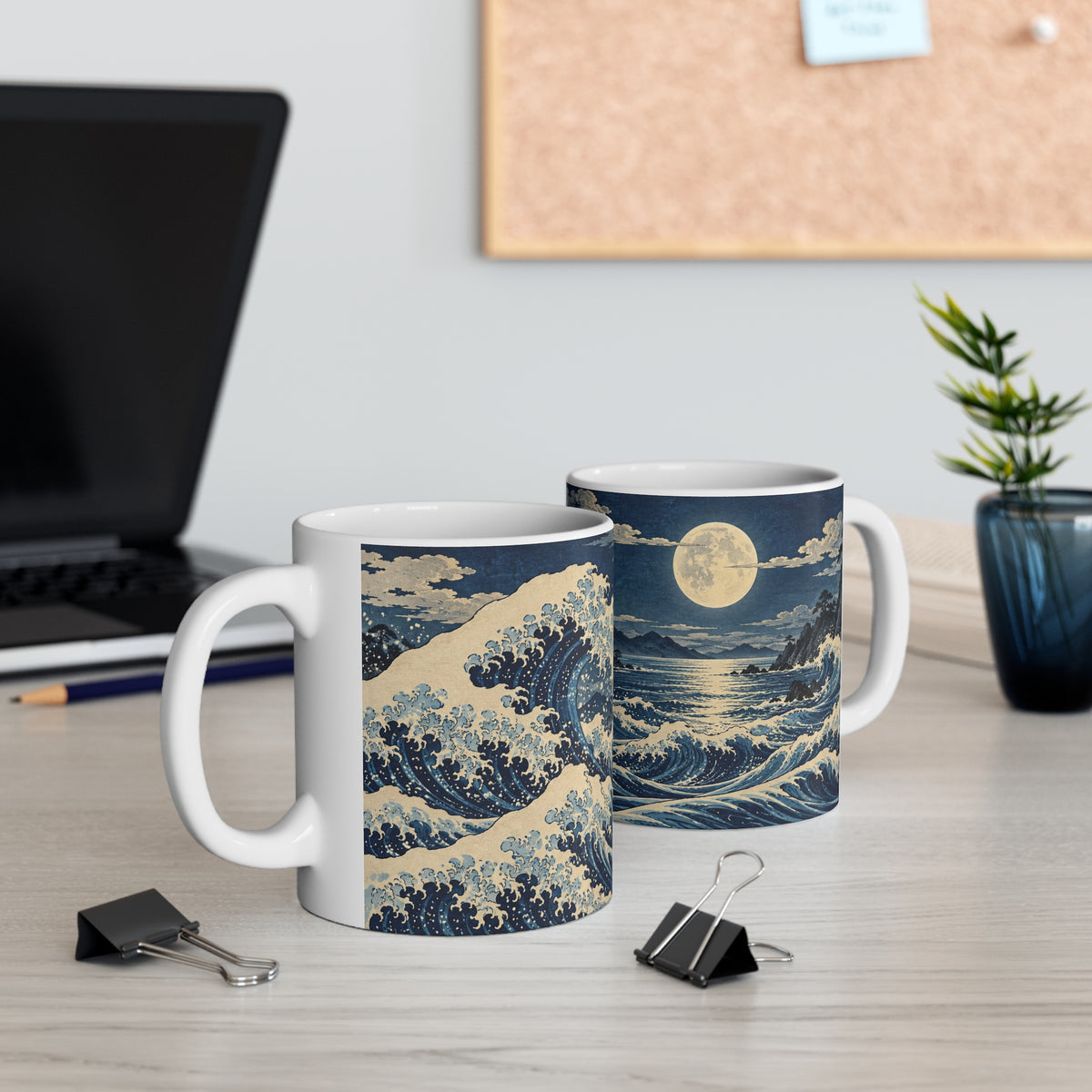 Moonlit Waves | Classic Art Coffee Mug Gift (11oz)