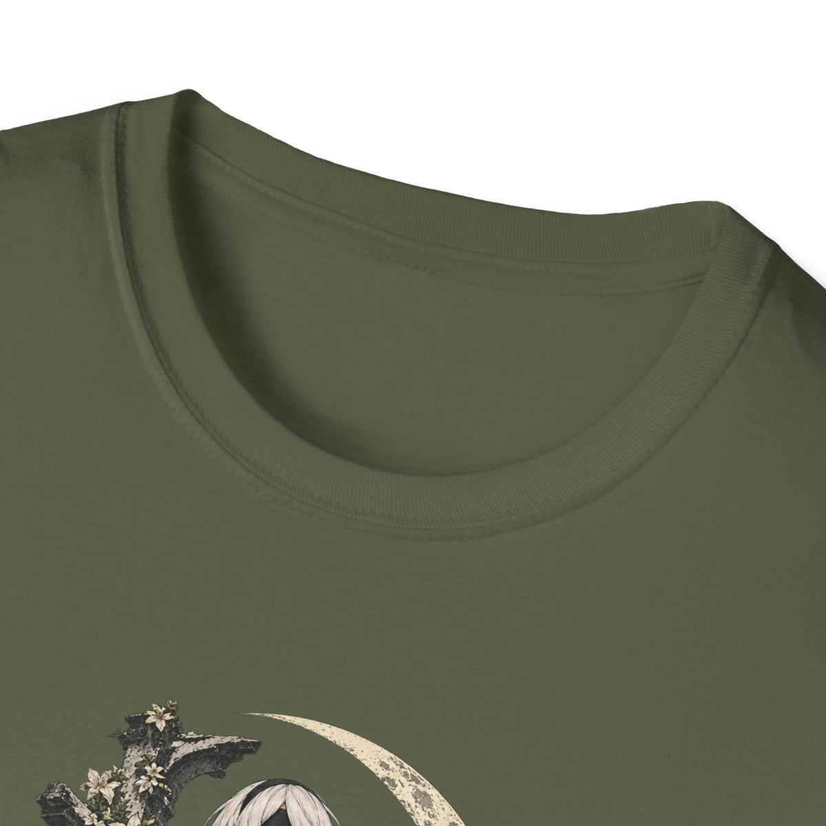 2B | Nie: Automata | Anime Gothic Warrior Moonlight Pin Up T-Shirt
