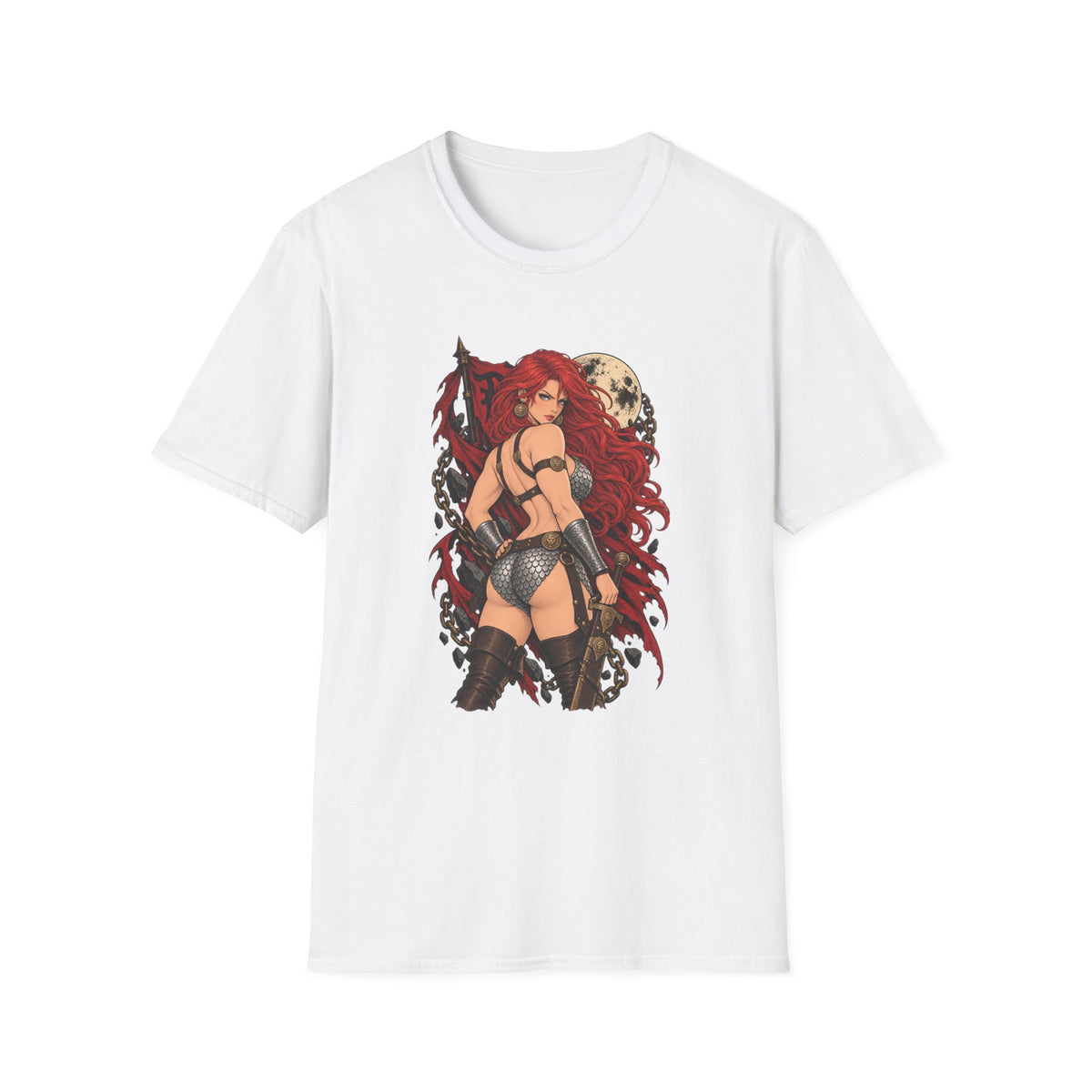 Red Sonja | Sexy Pin Up Barbarian Girl Graphic Shirt