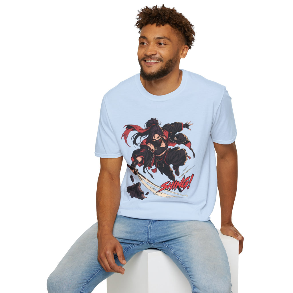 SHING! | Rooftop Samurai Girl | Japanese Anime Style Fight Shirt
