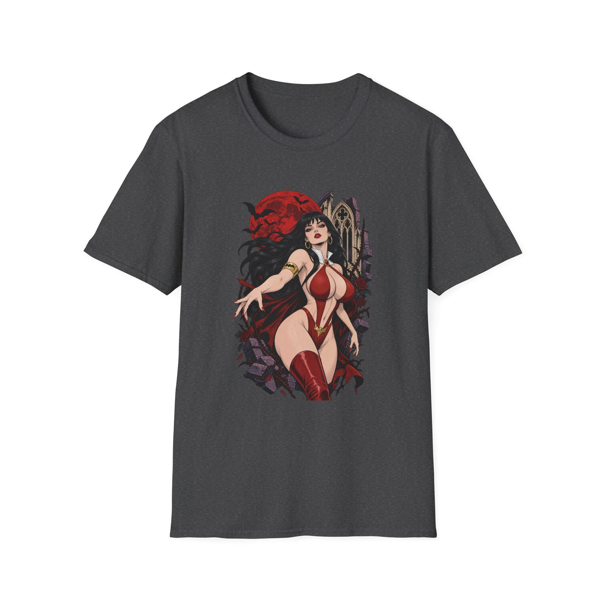 Vampirella | Sexy Vampire Queen | Pin Up Girl | Sexy Halloween Graphic T-Shirt