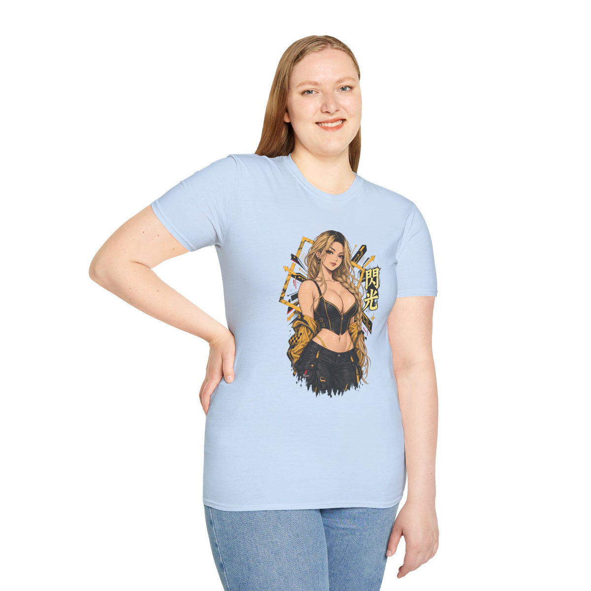 Sunny | Sexy Pin Up Golden Samurai Hot Girl T-Shirt