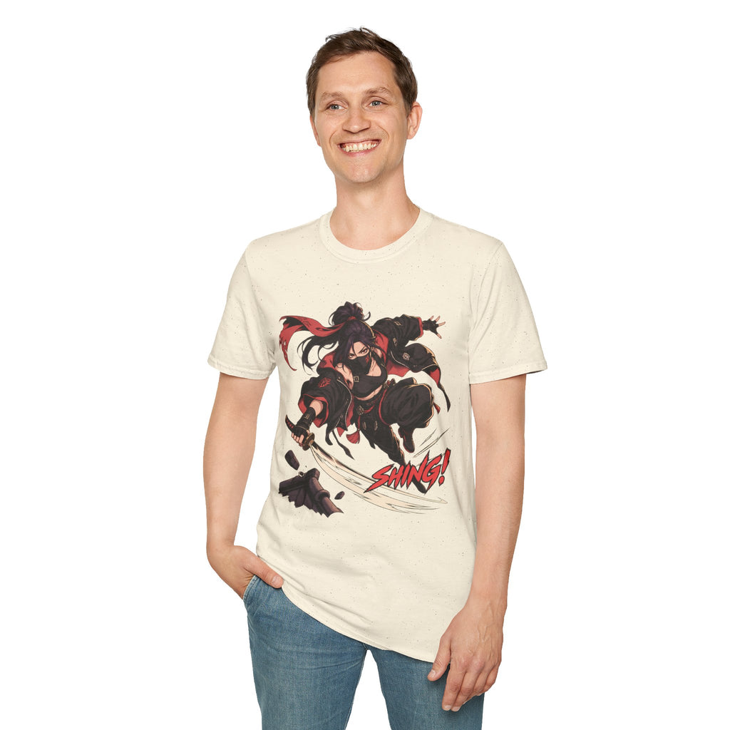 SHING! | Rooftop Samurai Girl | Japanese Anime Style Fight Shirt