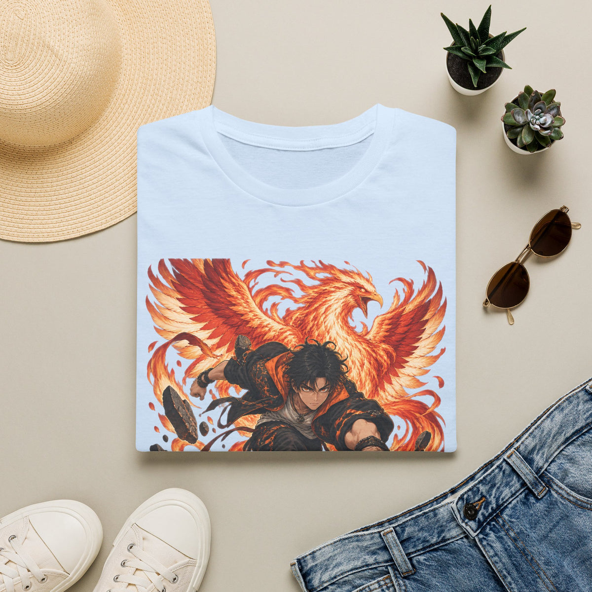 The Phoenix Warrior | Japanese Style | Anime Ninja T Shirt