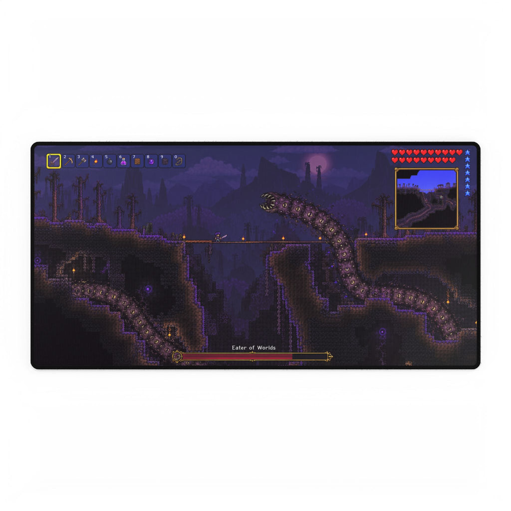 Terraria Desk Mat | Boss Scene