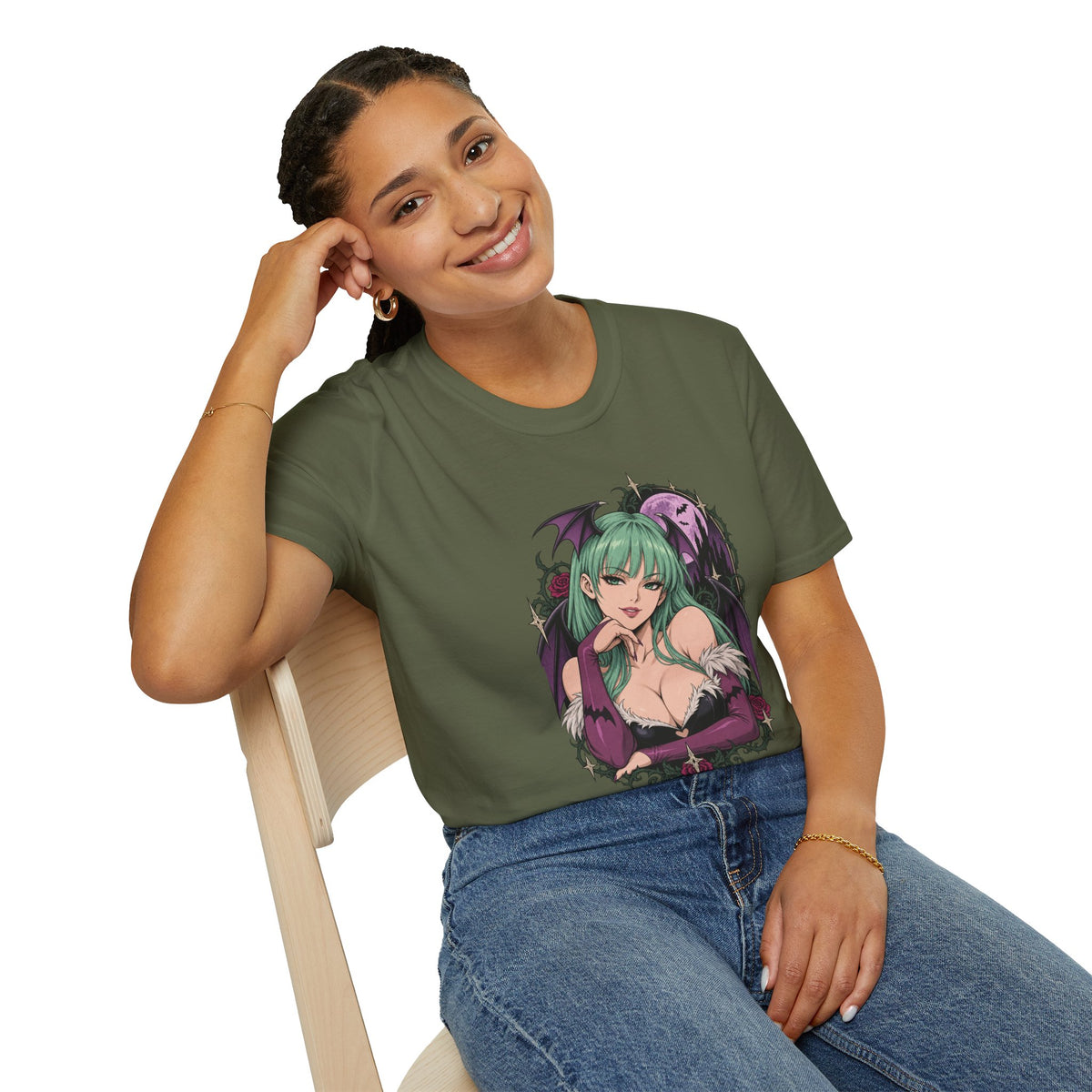 Morrigan | Sexy Pin Up Girl | Succubus Anime T-Shirt