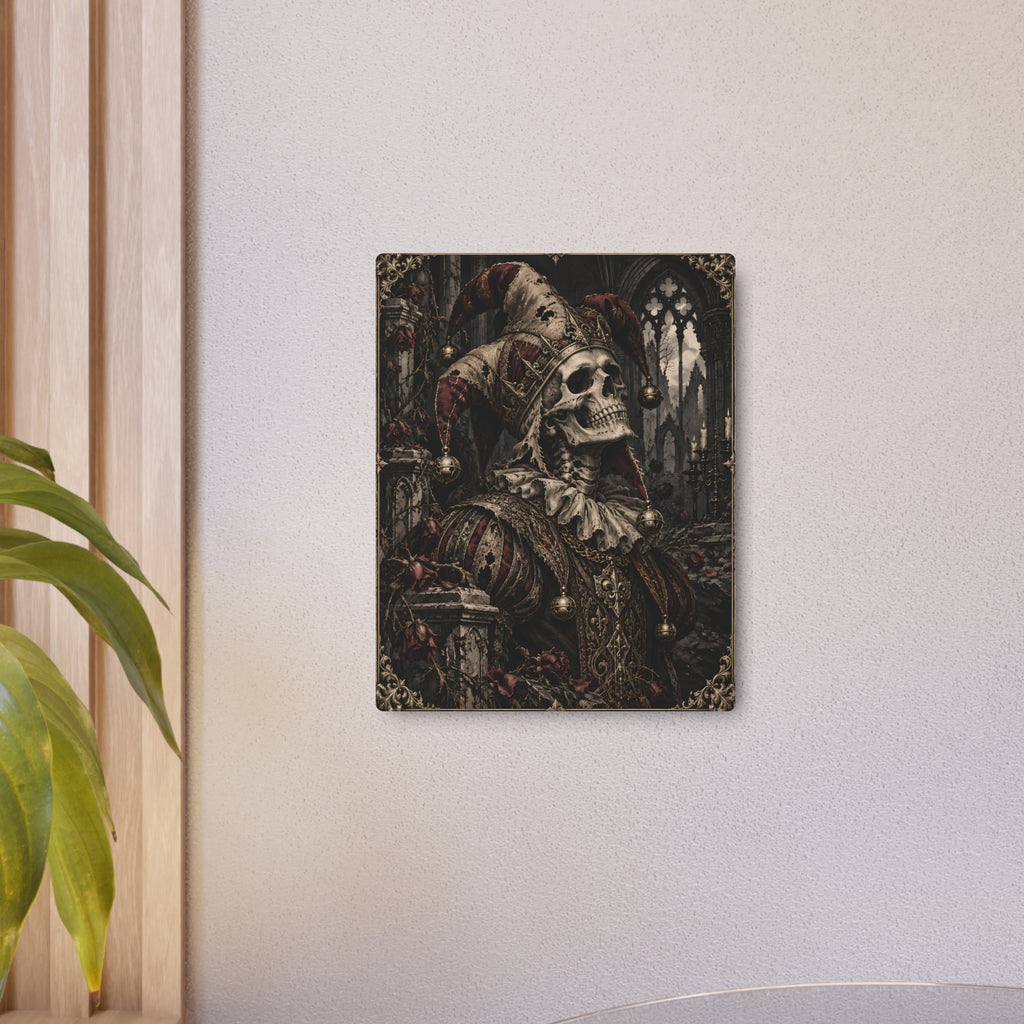 Metal Art Sign | Gothic Jester | Occult Wall Art