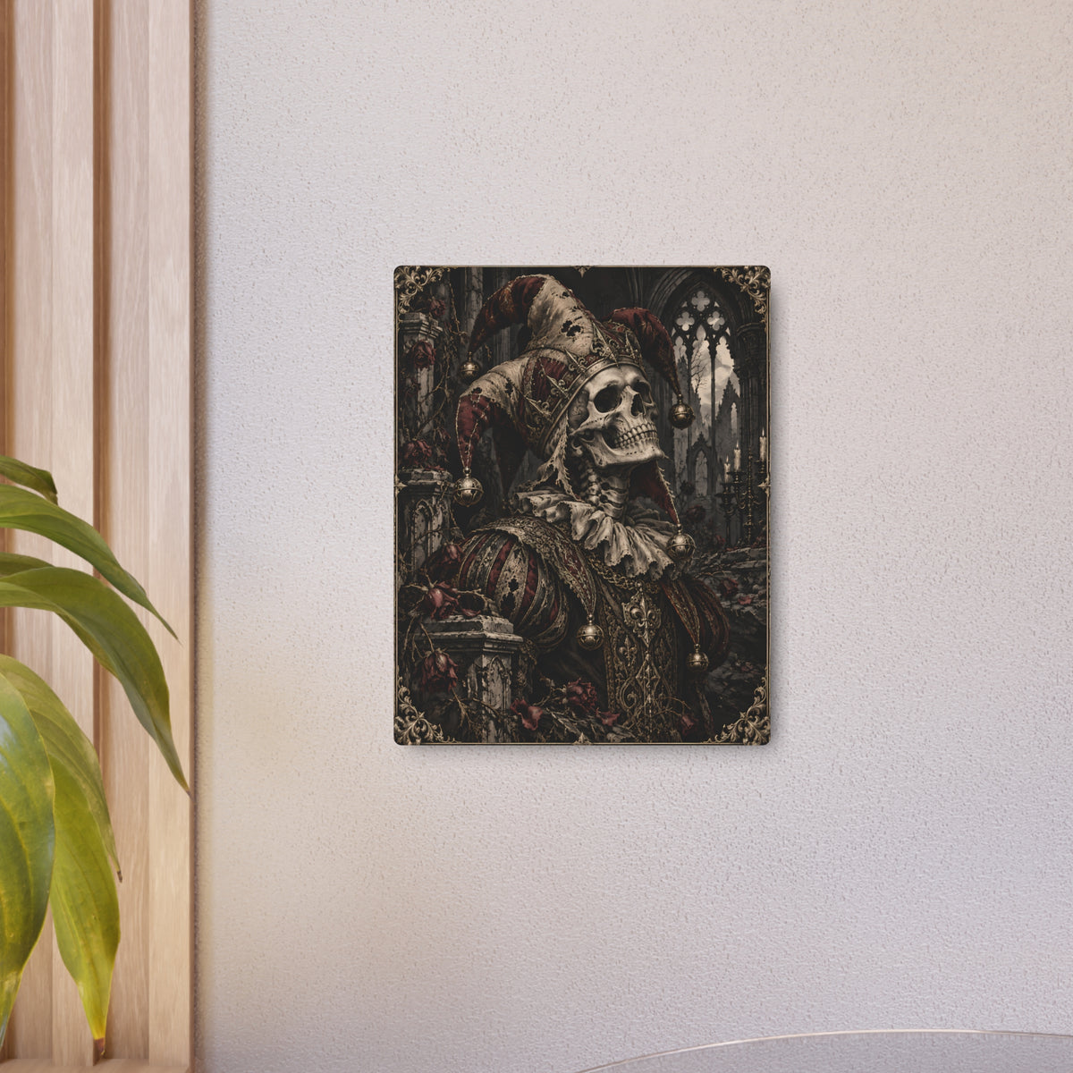 Metal Art Sign | Gothic Jester | Occult Wall Art