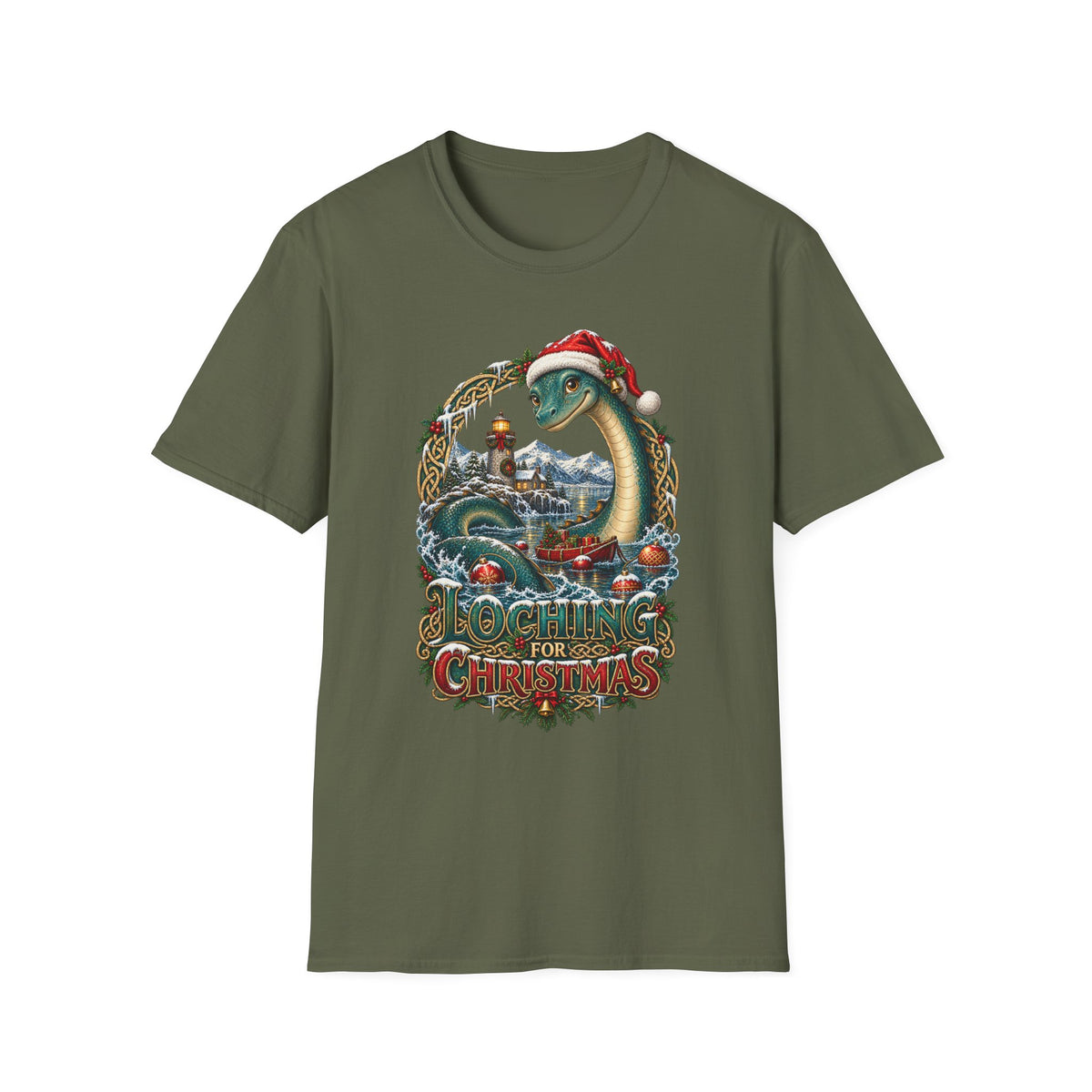 Lock Ness | Scottish Legend Christmas T-Shirt