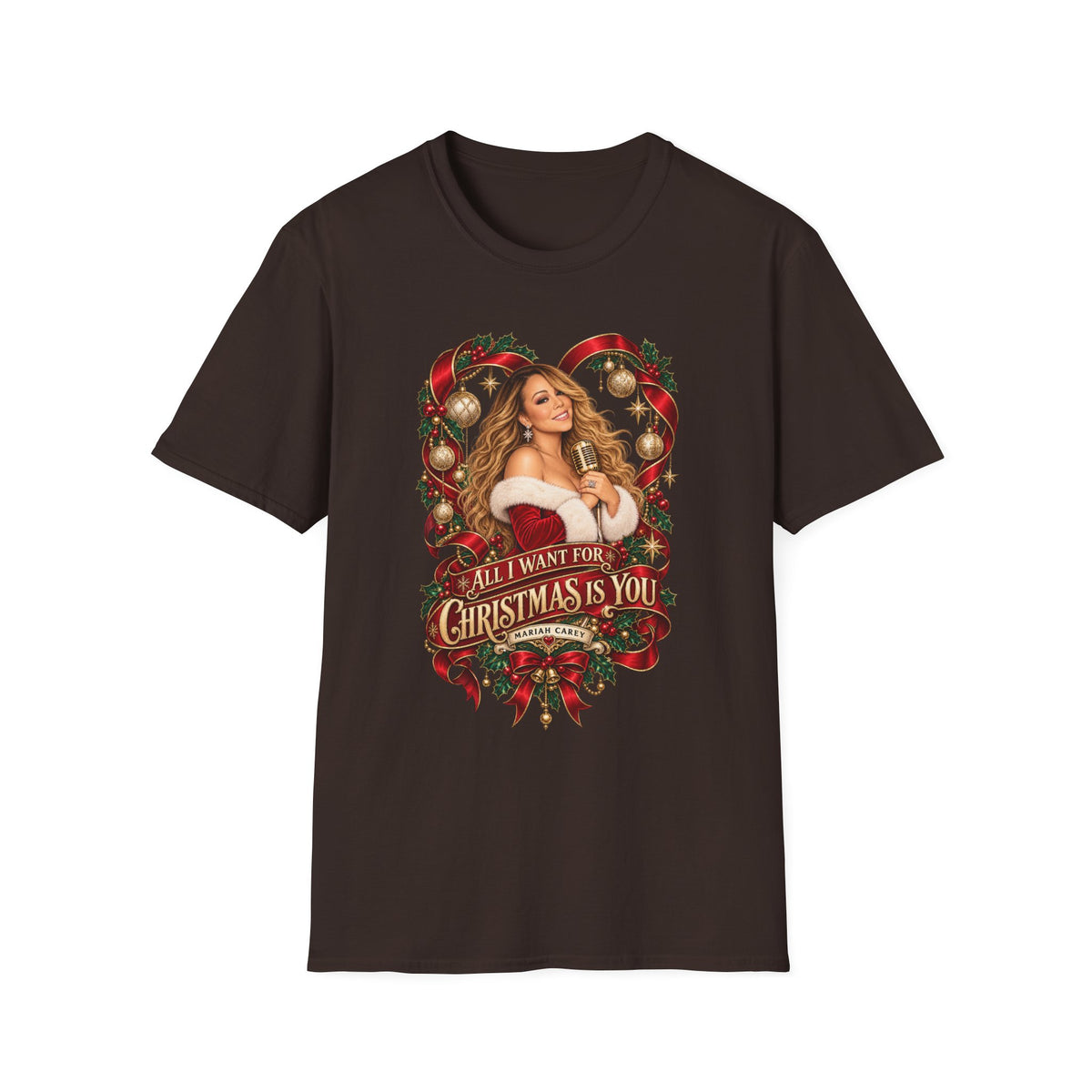 Mariah Carey | All I Want for Chrismtas Is You | Christmas Graphic T-Shirt