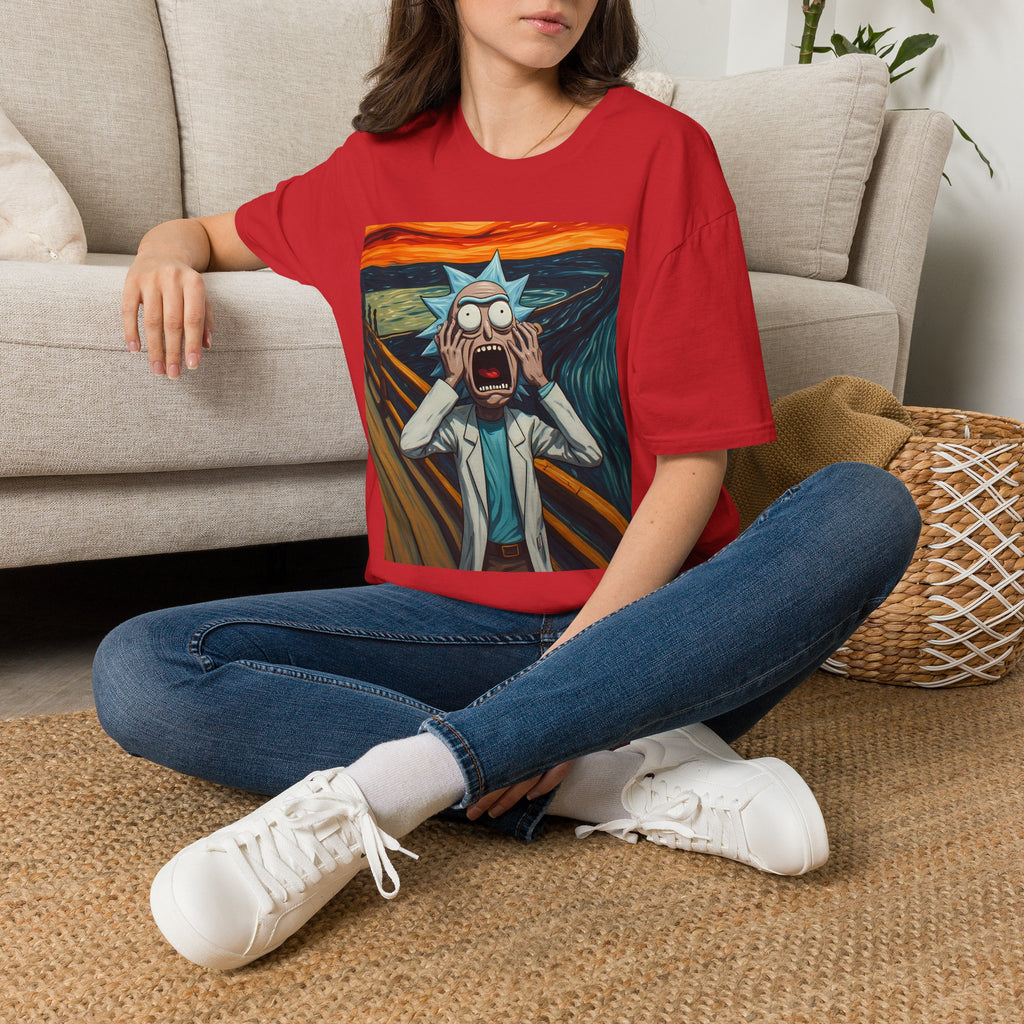 Rick Scream Tee — Rick and Morty Parody of The Scream T-Shirt