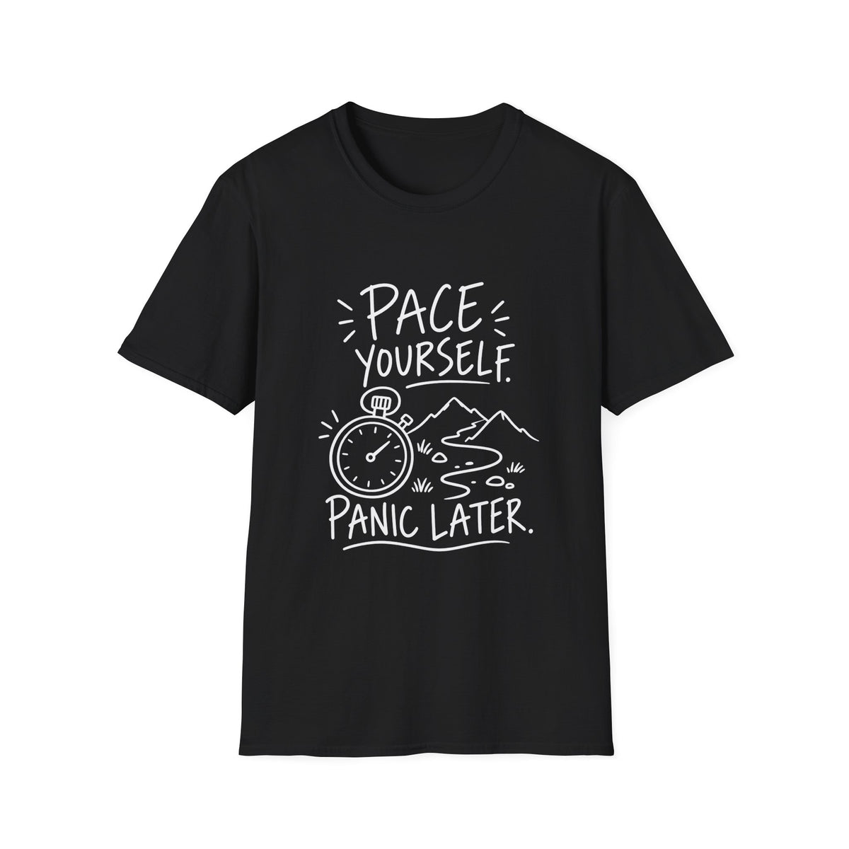 Runner Gift | Pace Yourself, Panic Later | Graphic Tee