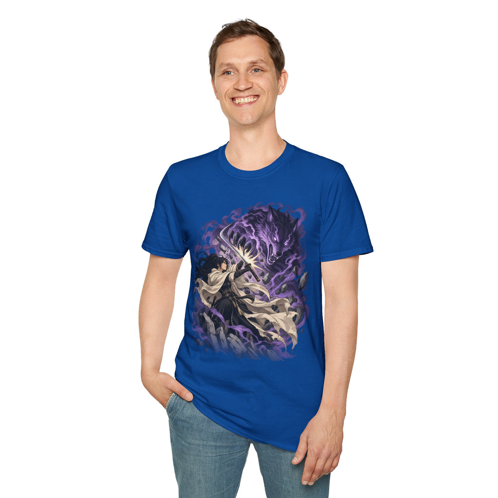 Trial of the Wolf | Samurai Anime Storm Warrior T-Shirt