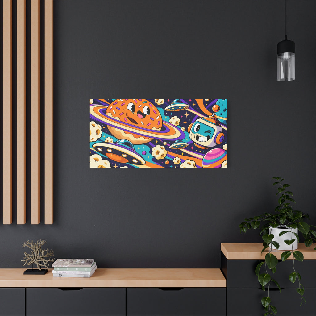 Wall art | Cosmic Snack: Surreal Space Pop Art Print