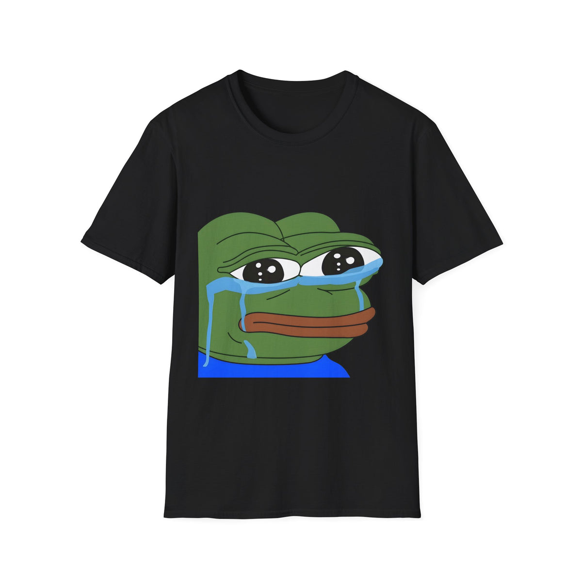 Pepe Crying Face T-Shirt — Meme Graphic Tee