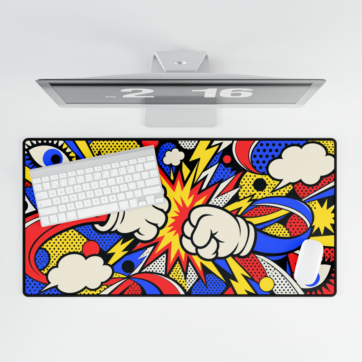 Mouse pad | Comic Impact: Comic-Style Desk Mat